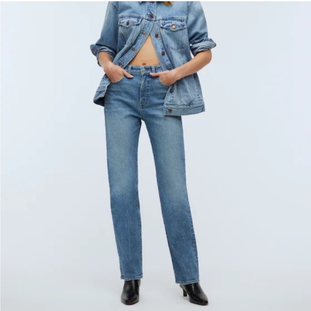 Madewell The '90s Straight Jeans in Rondell Wash Crease Edition 27